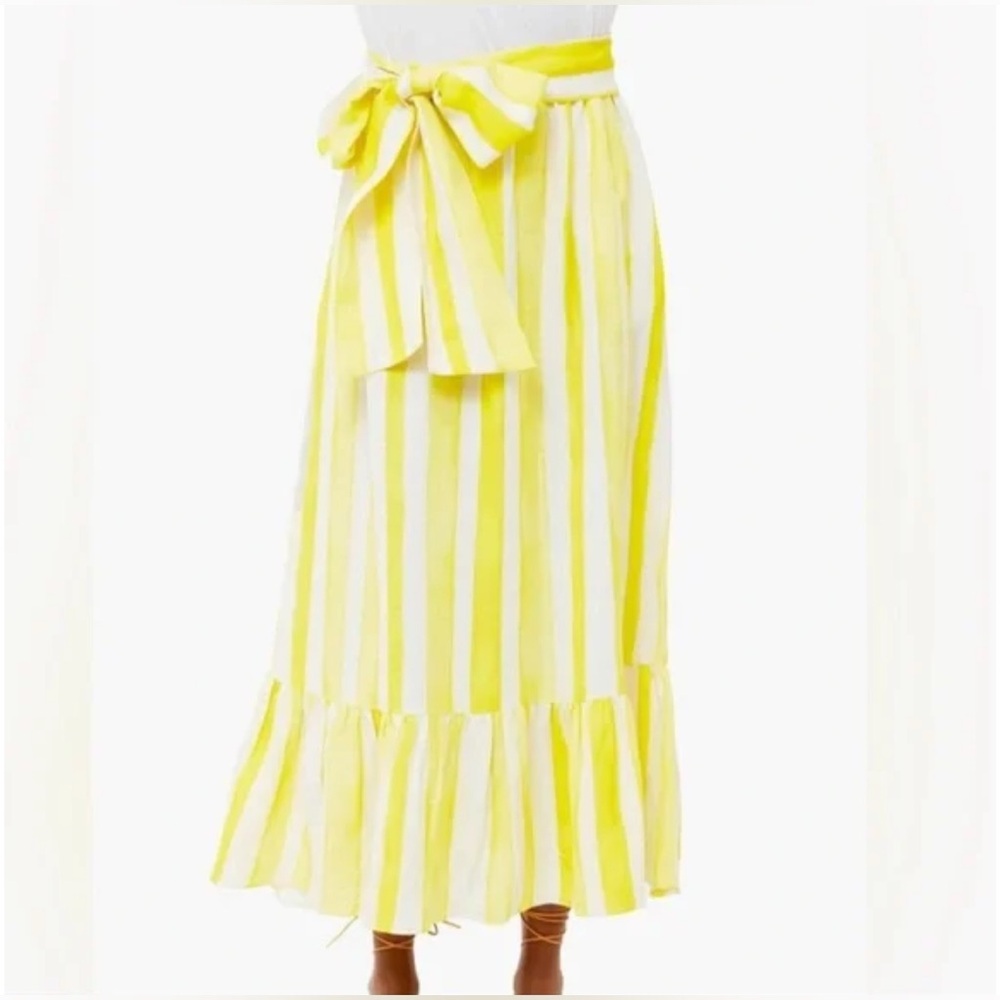Tuckernuck x Cameran Eubanks Wimberly Cabana Stripe Hampton Wrap skirt NWT - Picture 2 of 5
